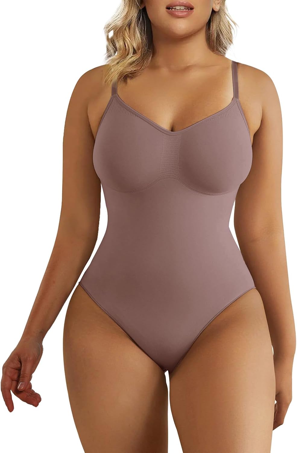 SculptAura™ Seamless Shapewear Bodysuit – Tummy Control Body Shaper
