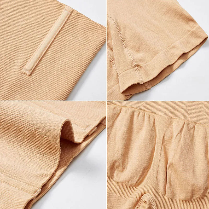 SculptAura™ High-Waist Mid-Thigh Shaper Shorts – Tummy Control & Butt Lift