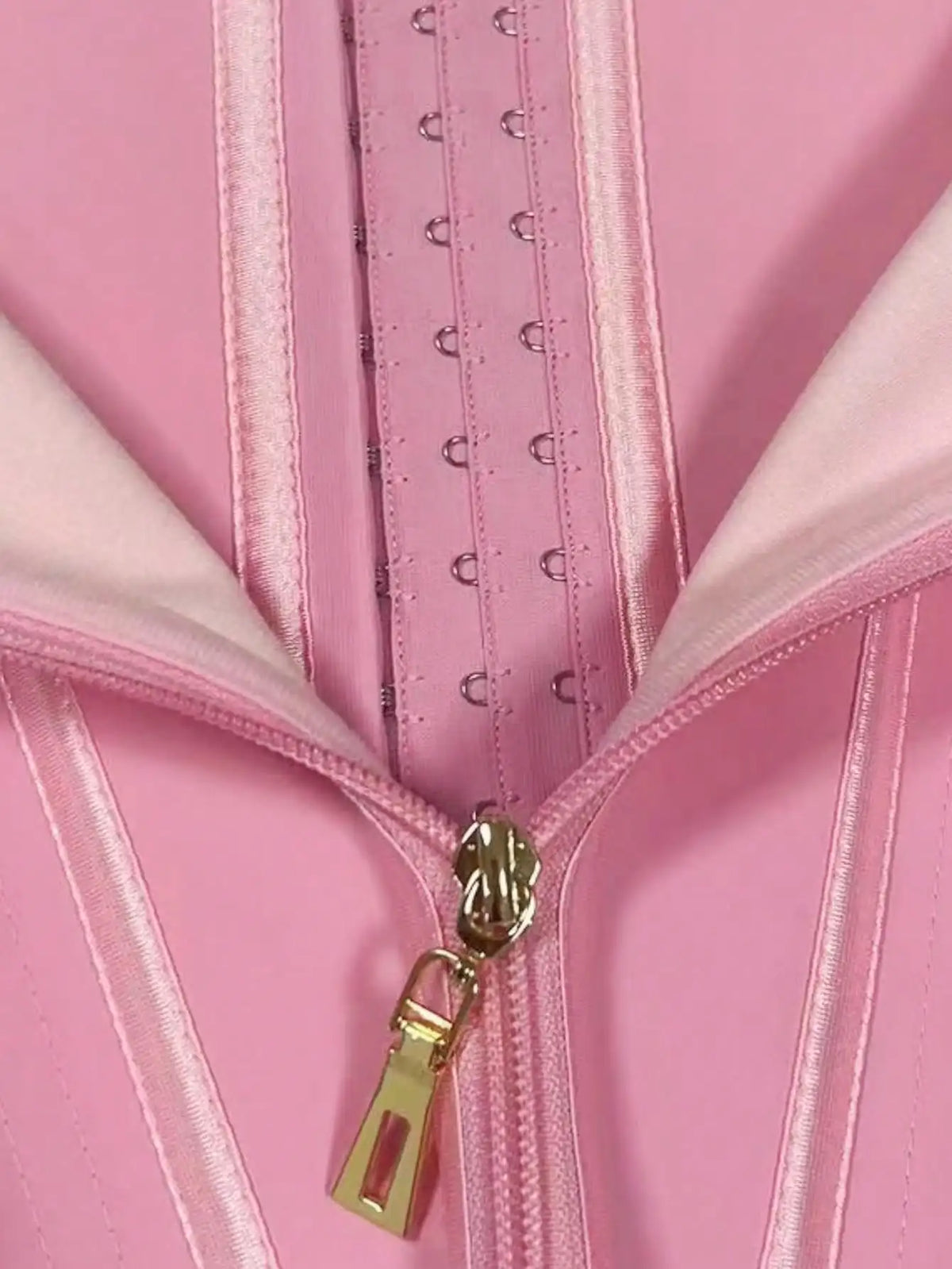 Latex Waist Trainer Corset Zipper