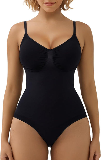 SculptAura™ Seamless Shapewear Bodysuit – Tummy Control Body Shaper