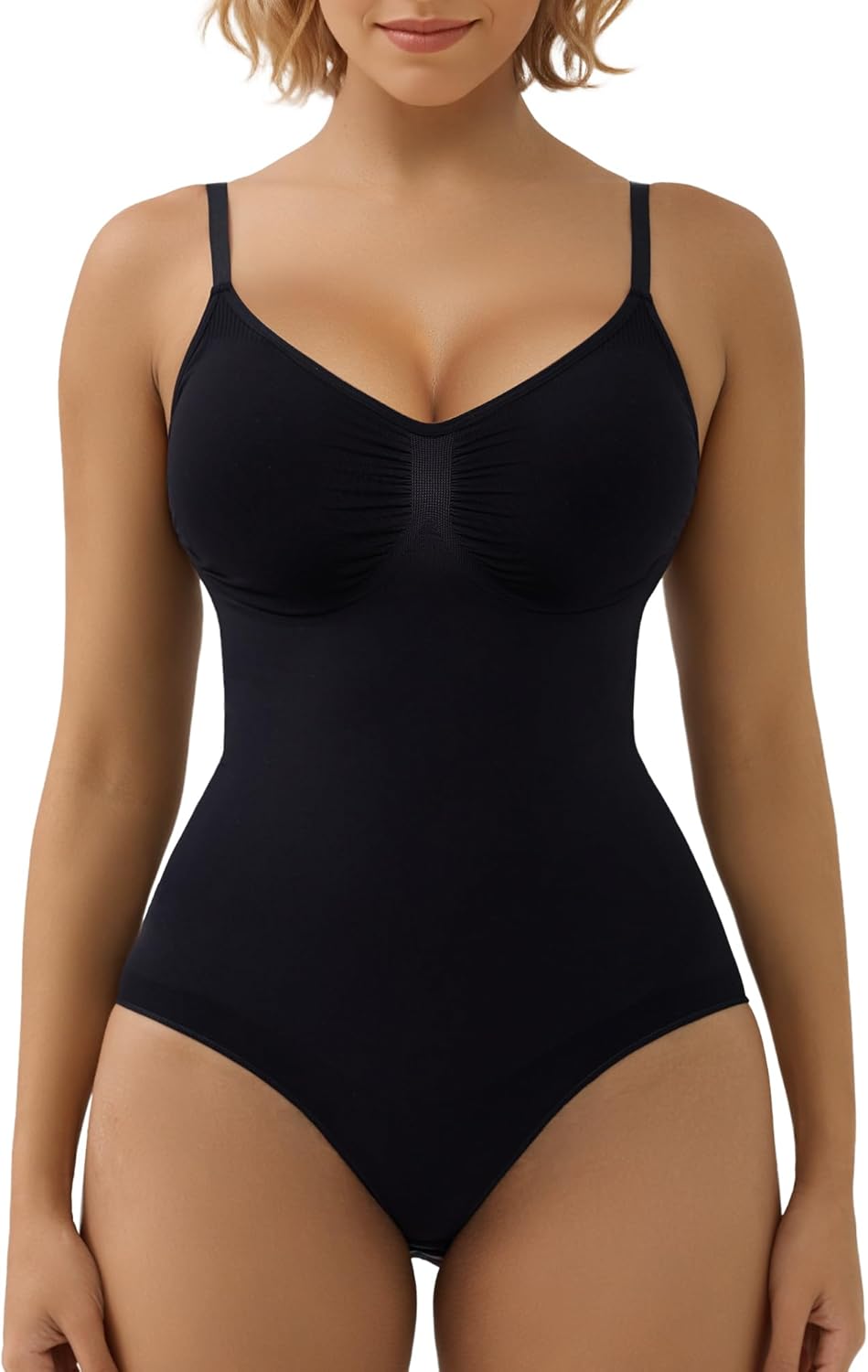 SculptAura™ Seamless Shapewear Bodysuit – Tummy Control Body Shaper