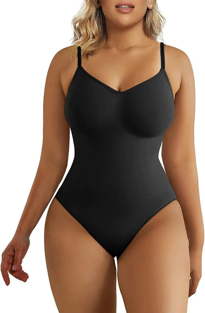 SculptAura™ Seamless Shapewear Bodysuit – Tummy Control Body Shaper