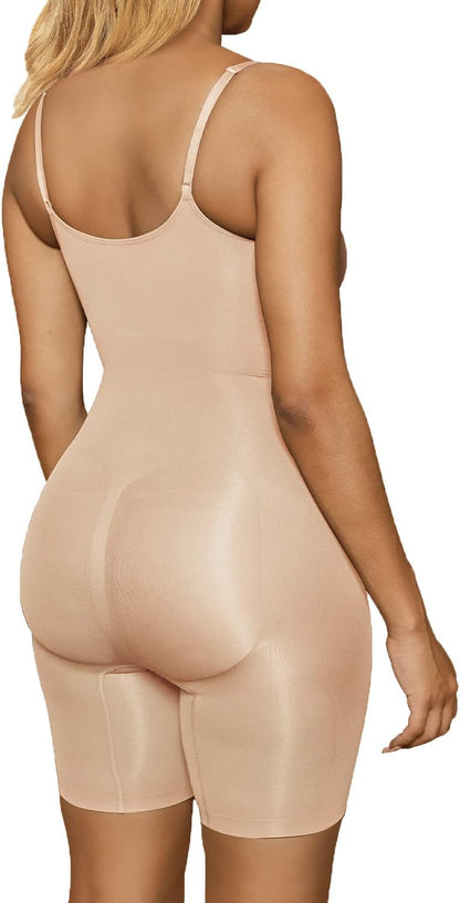 SculptAura™ Seamless Shapewear Bodysuit – Tummy Control Body Shaper