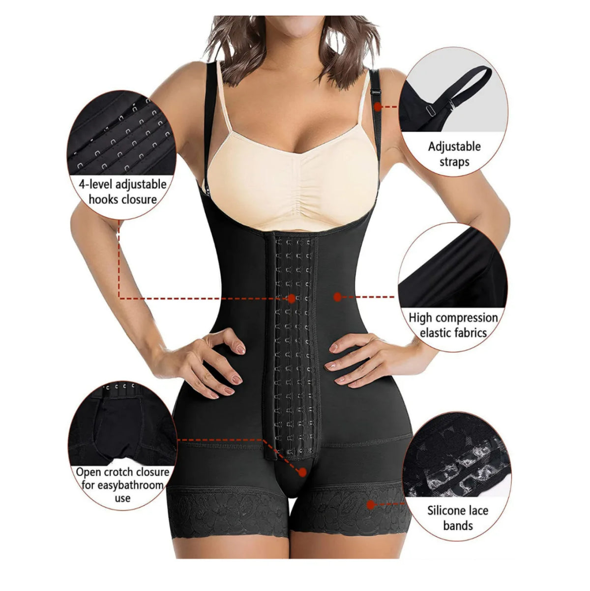 SculptAura Tummy Control Shapewear Bodysuit