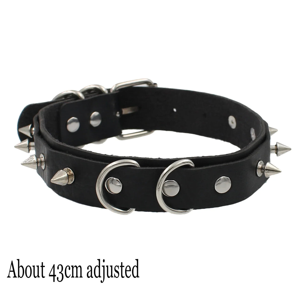 Gothic Bat Heart Lock Punk Choker | Black Leather Collar Necklace