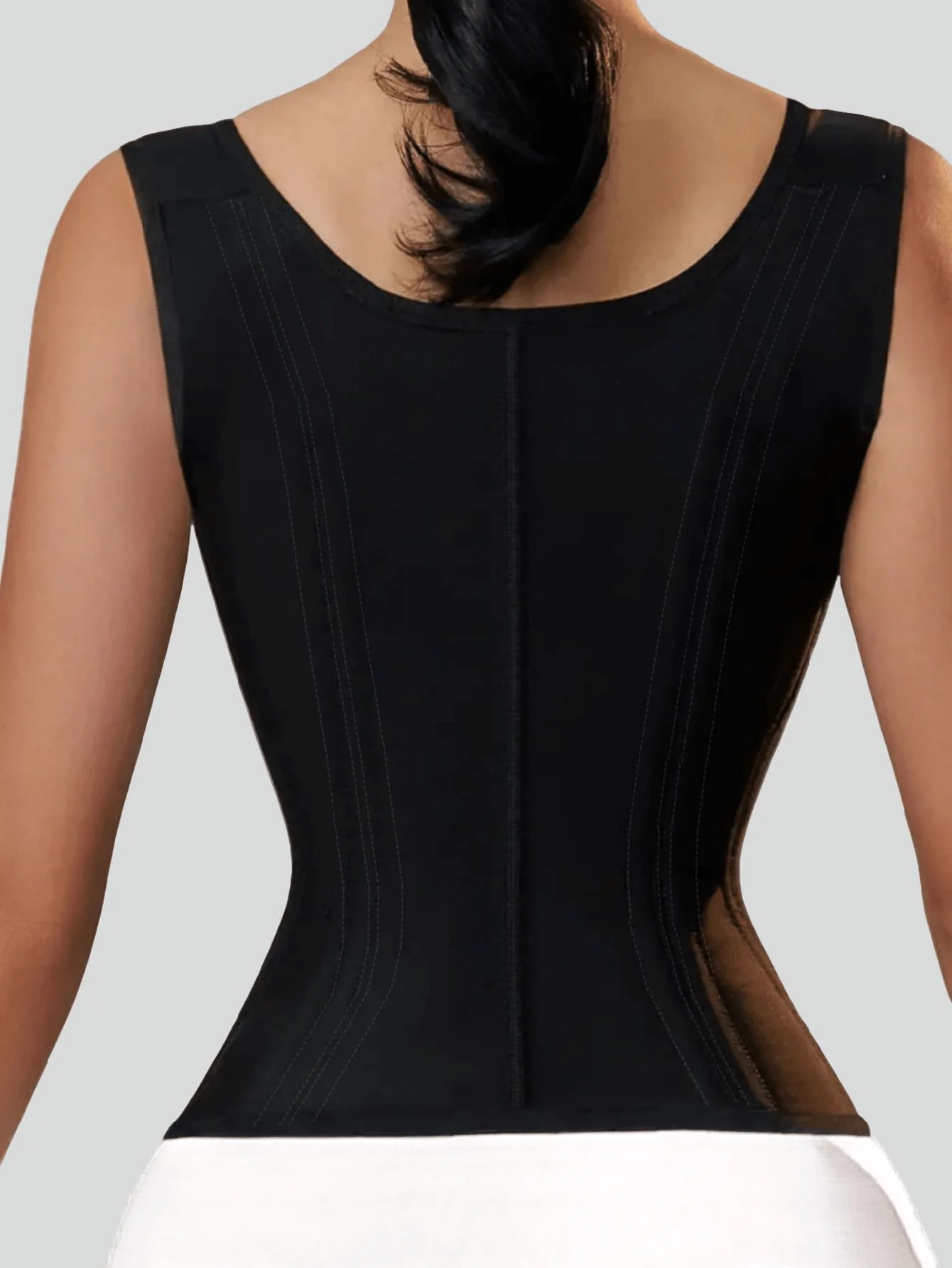 SculptAura™ Latex Waist Trainer Corset – Zipper Tummy Control Body Shaper