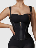 SculptAura™ Latex Waist Trainer Corset – Zipper Tummy Control Body Shaper
