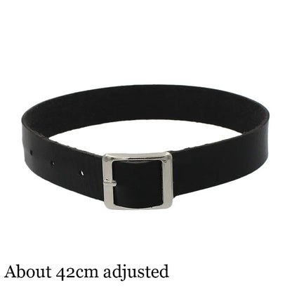 Gothic Bat Heart Lock Punk Choker | Black Leather Collar Necklace