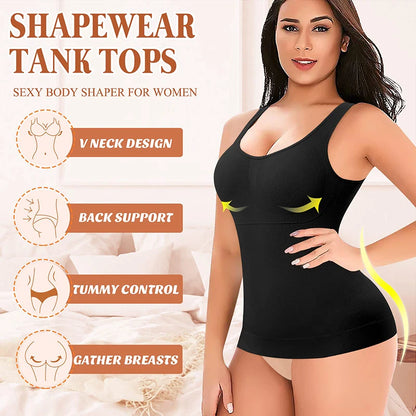 SculptAura™ Sculpting Tank Top — Built-In Bra & Tummy Smoothing