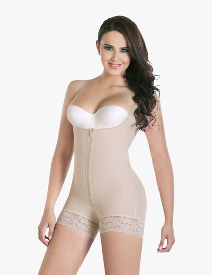 Open Bust Sculpting Bodysuit with waist and tummy control